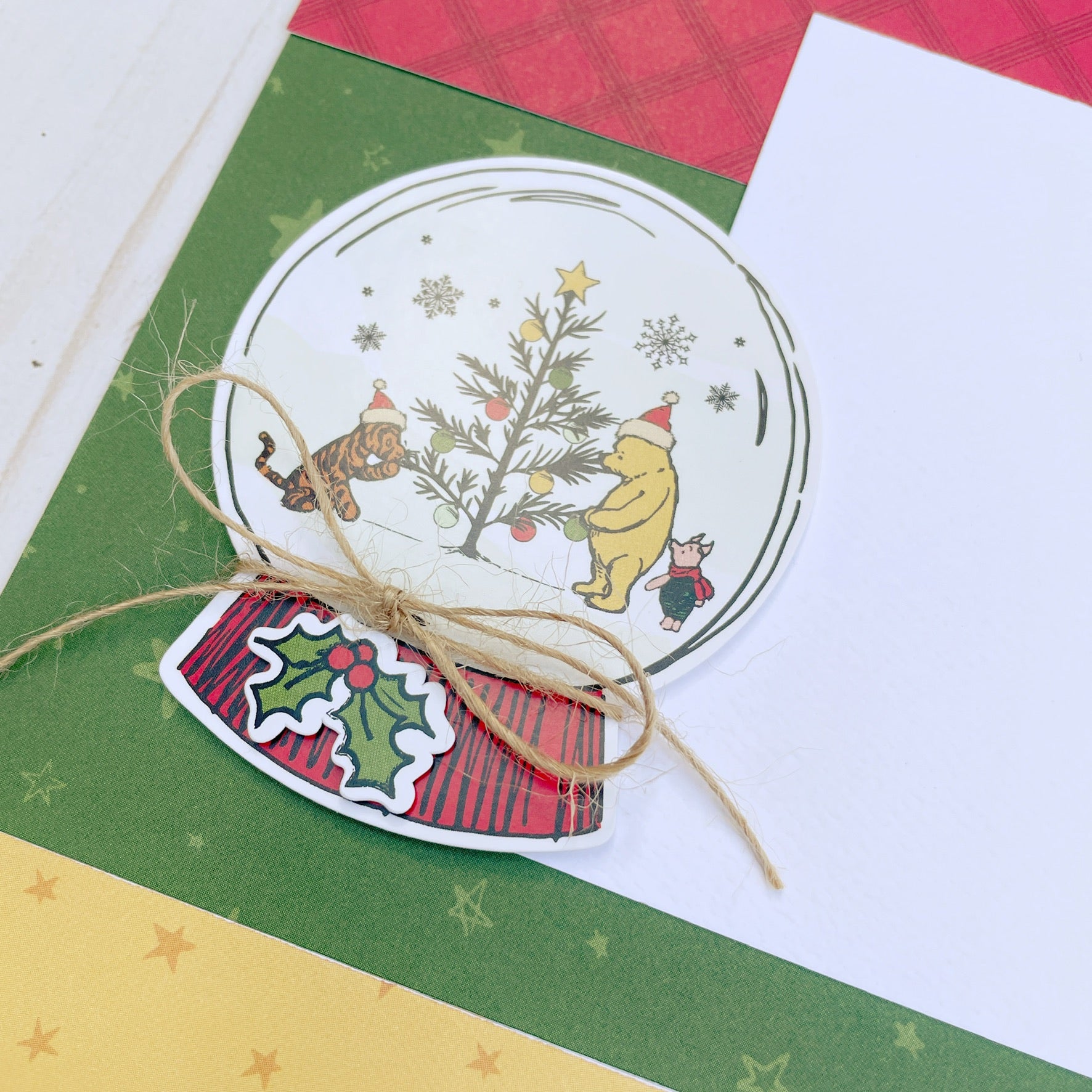 Winnie the Pooh Christmas Page Kit