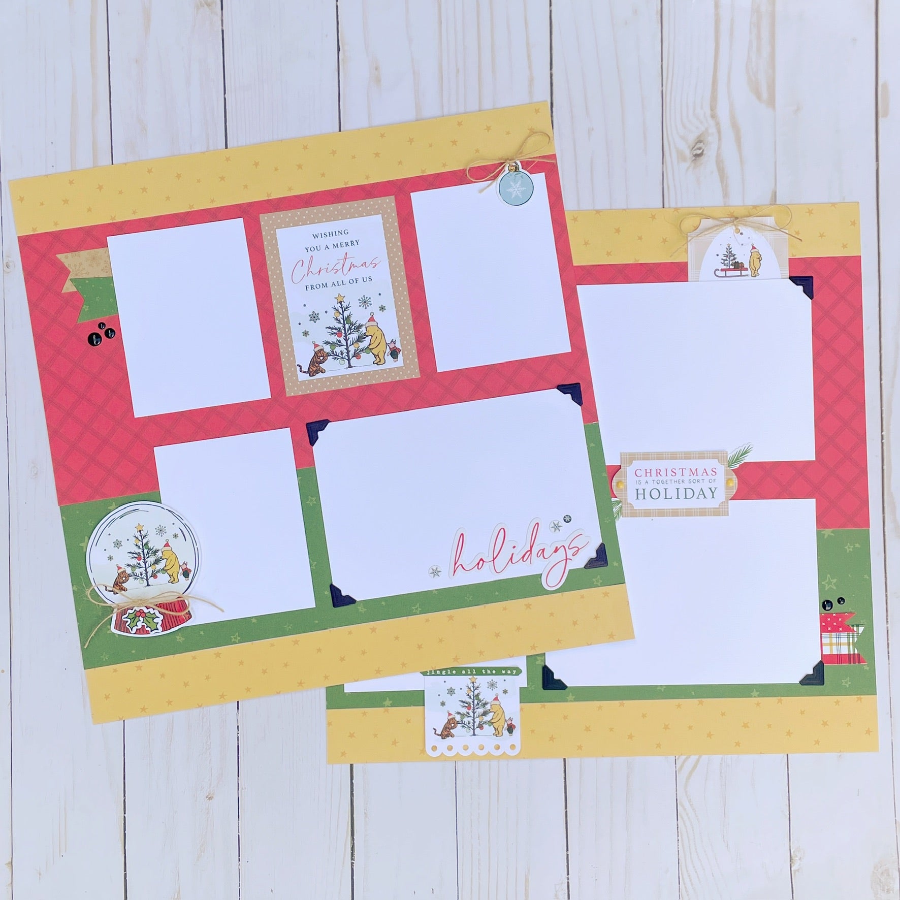 Winnie the Pooh Christmas Page Kit