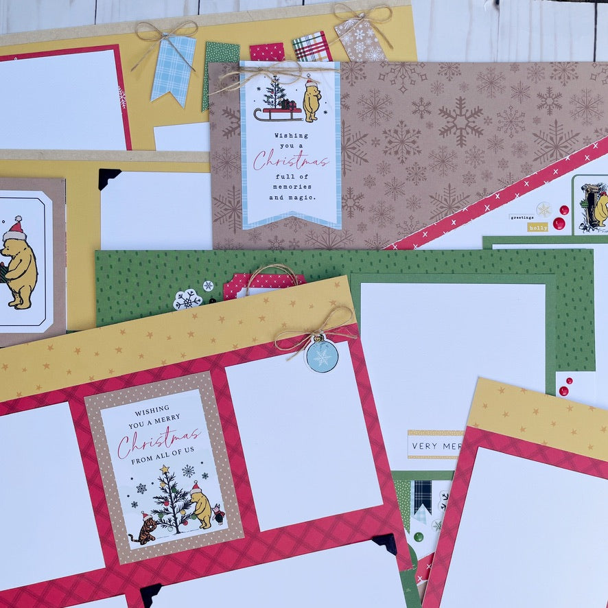 Winnie the Pooh Christmas Page Kit