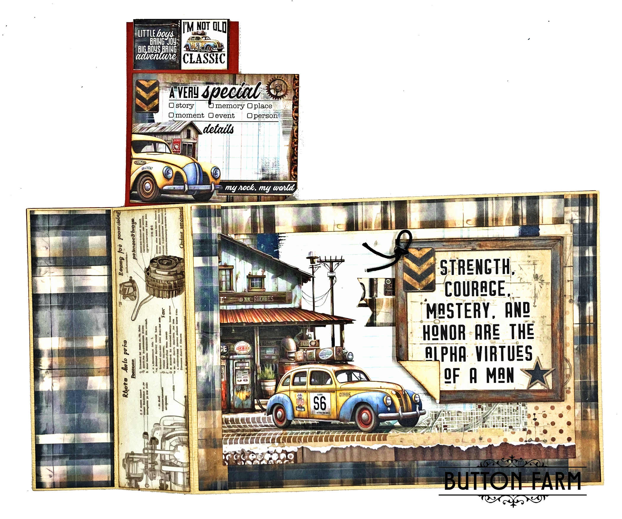 49 & Market Rust & Revs Masculine Kinetic Card Kit DIGITAL TUTORIAL ONLY