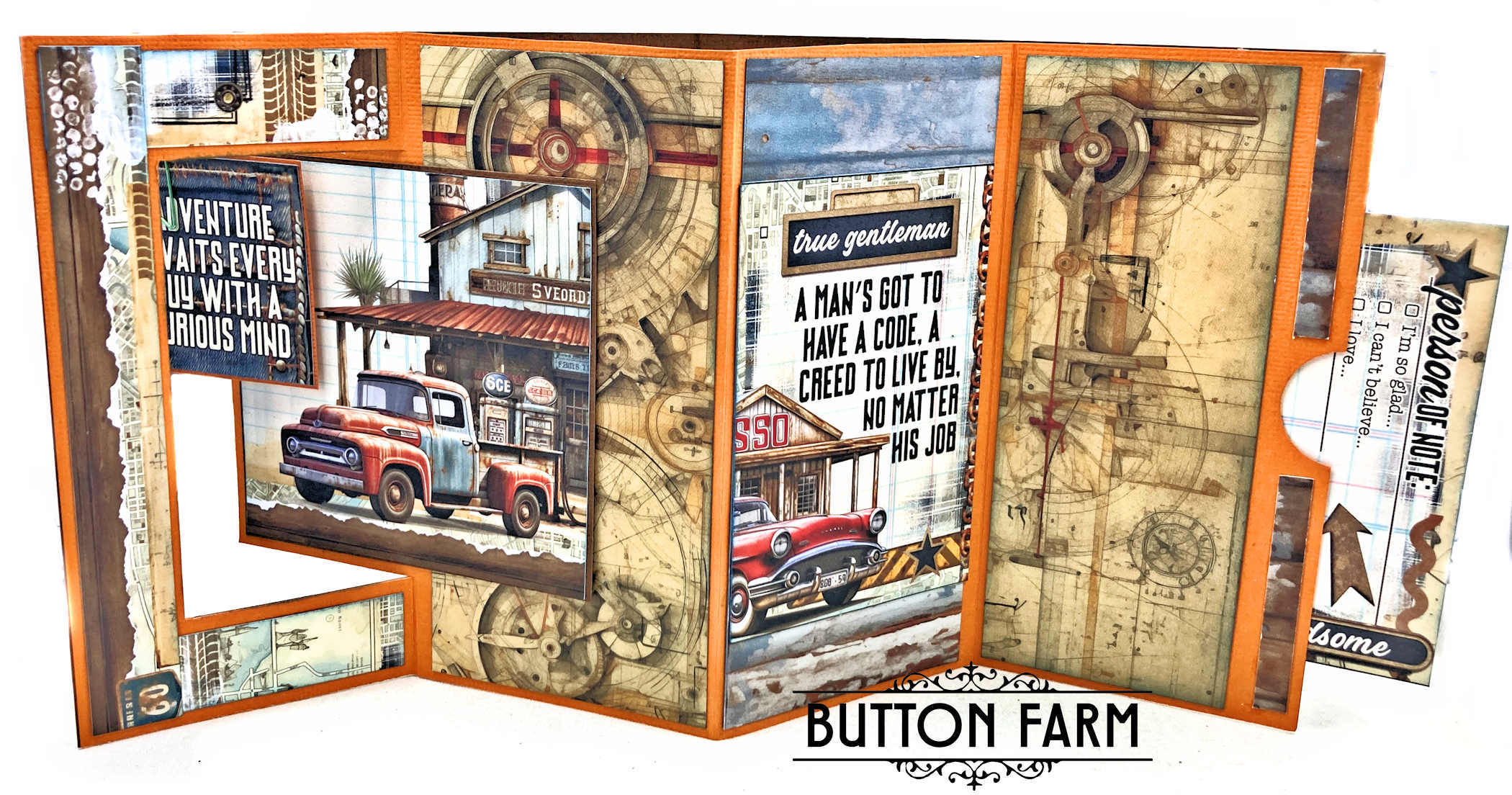 49 & Market Rust & Revs Masculine Kinetic Card Kit DIGITAL TUTORIAL ONLY