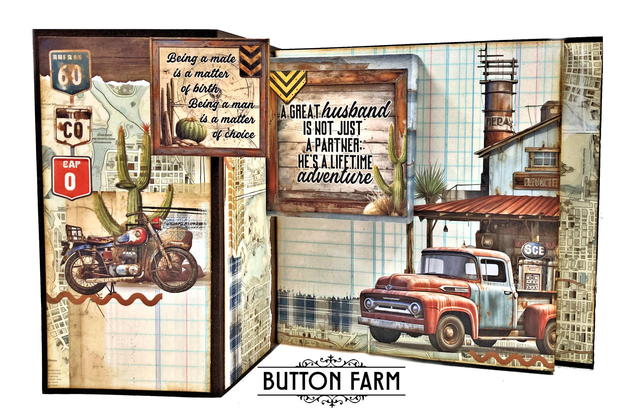 49 & Market Rust & Revs Masculine Kinetic Card Kit DIGITAL TUTORIAL ONLY