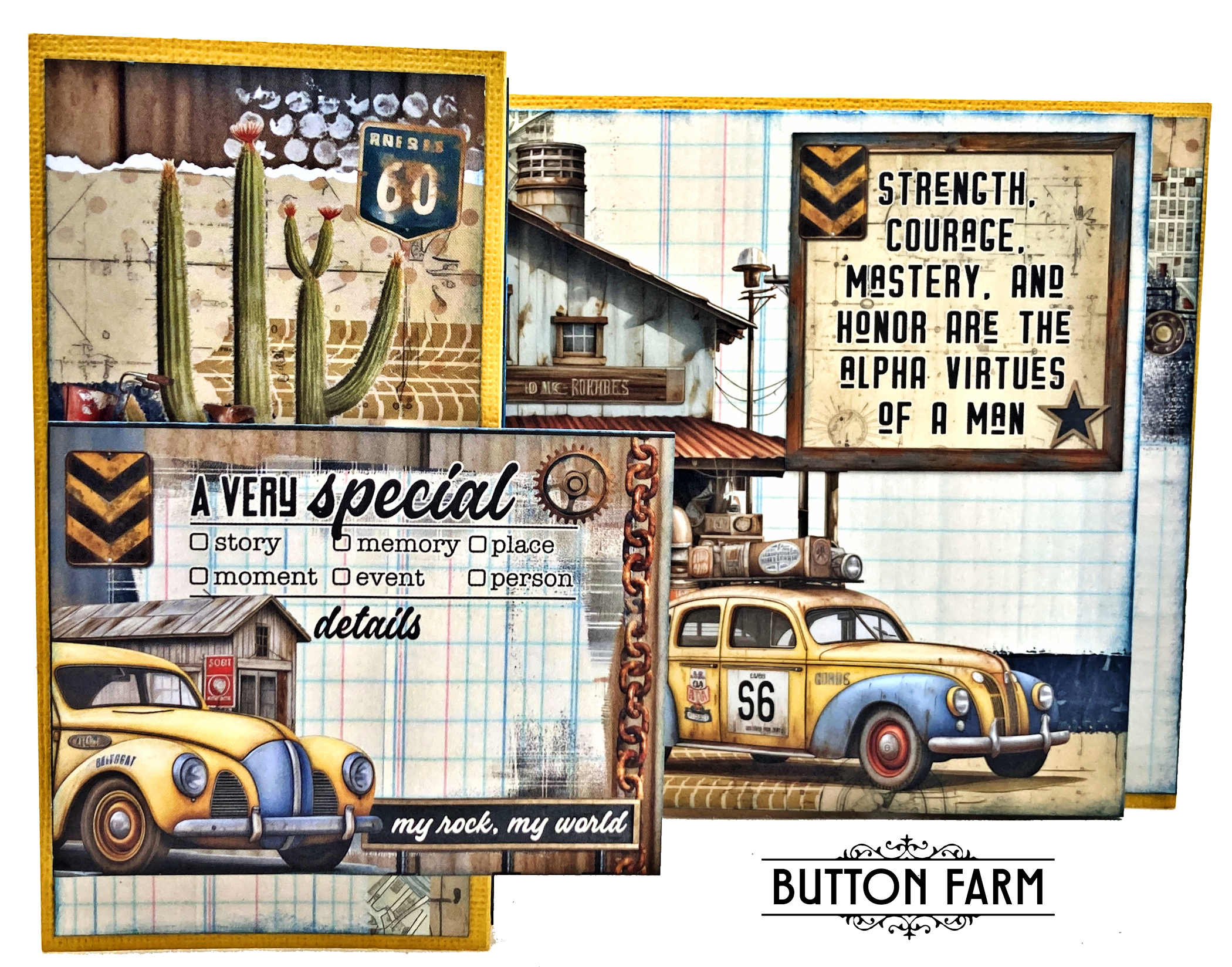 49 & Market Rust & Revs Masculine Kinetic Card Kit DIGITAL TUTORIAL ONLY